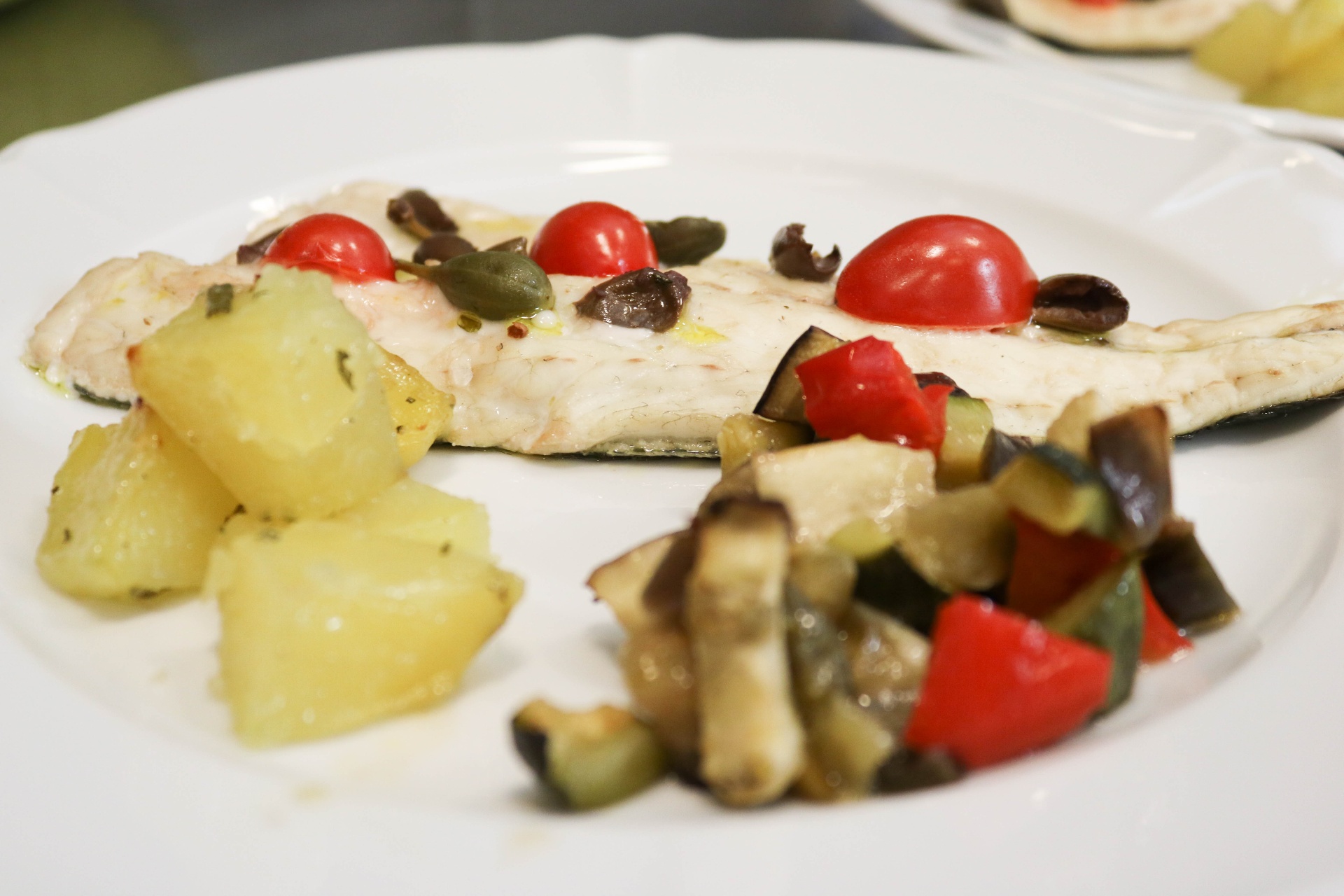 Fish fillet with vegetables